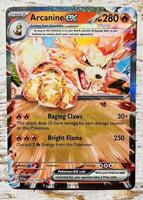 Arcanine ex 032/198 Sv01: Scarlet & Violet Base Set Holo