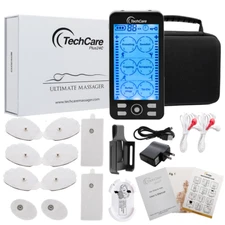 Tens EMS Unit Muscle Stimulator 24 Modes Rechargeable Device Dual Channel