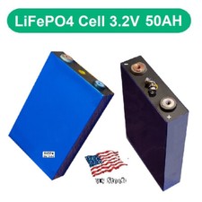 3.2V 50Ah Lithium Iron Phosphate LiFePO4 Rechargeable Battery Prismatic Cell