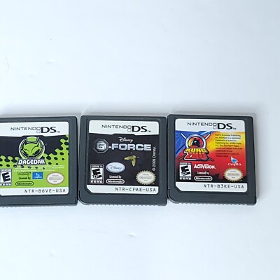 Lot of 3 Nintendo DS Dagedar G-Force Kung Zhu Video Games | eBay