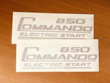 Norton Side Cover Decals Gold Electric Start