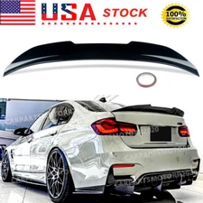 Stain Black PSM Trunk Spoiler High-kick Wing For BMW F80 M3 & F30 328i 335i 340i