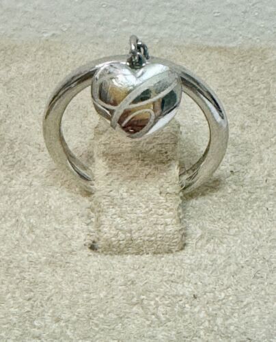Chopard Chopardissimo ring 18k White gold with hanging heart size 49/15.6/4.75 - Picture 3 of 4