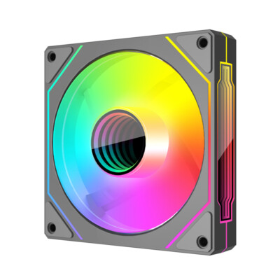 12 cm ARGB 5V 3Pin 4 Pin PWM CPU-Gehäuselüfter Infinity Mirror Silent Fan