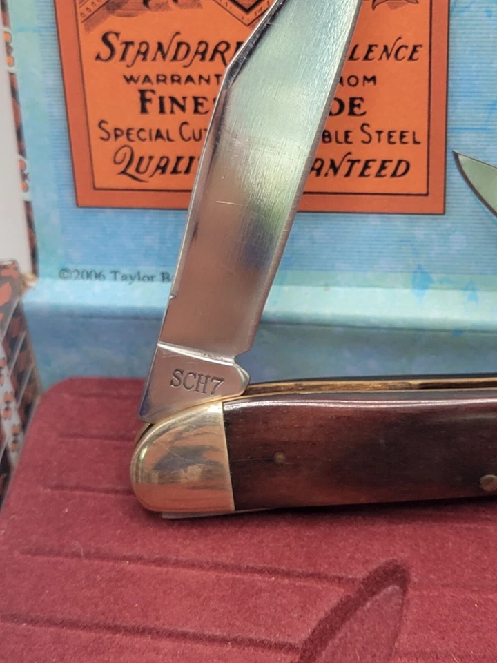 Cuchillo de Bolsillo Plegable Schrade Classic SCH7 Caja de Puros Tabaco NUEVO EN CAJA Foto 4 de 4