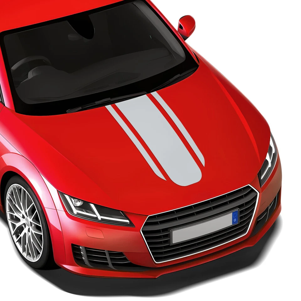 Calcomanías de palos de rayas para capó de coche para Audi TT TTS RS 2006-2014 Foto 4 de 4