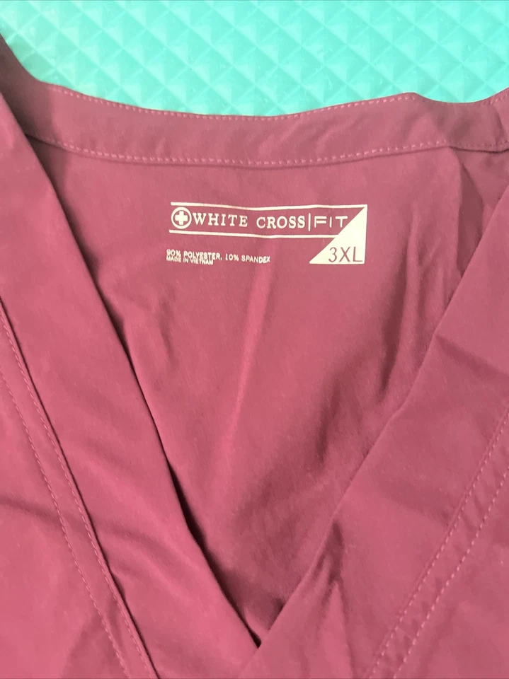 Fit by White Cross скраб-топ 2263 вино размер 3XL медицинский мужской V шеи быстрая доставка - Изображение 2 из 4