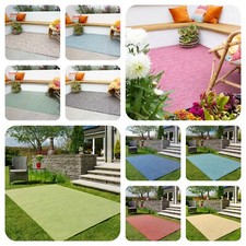 Soft Plastic Outdoor Rugs Great Value Bold Garden BBQ Patio Area Mats 120x170cm