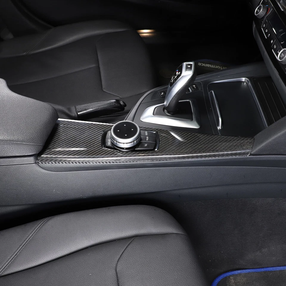 Juego de cubiertas interiores de fibra de carbono real para BMW 330i F30 F31 430i M3 2014-18 Foto 3 de 4