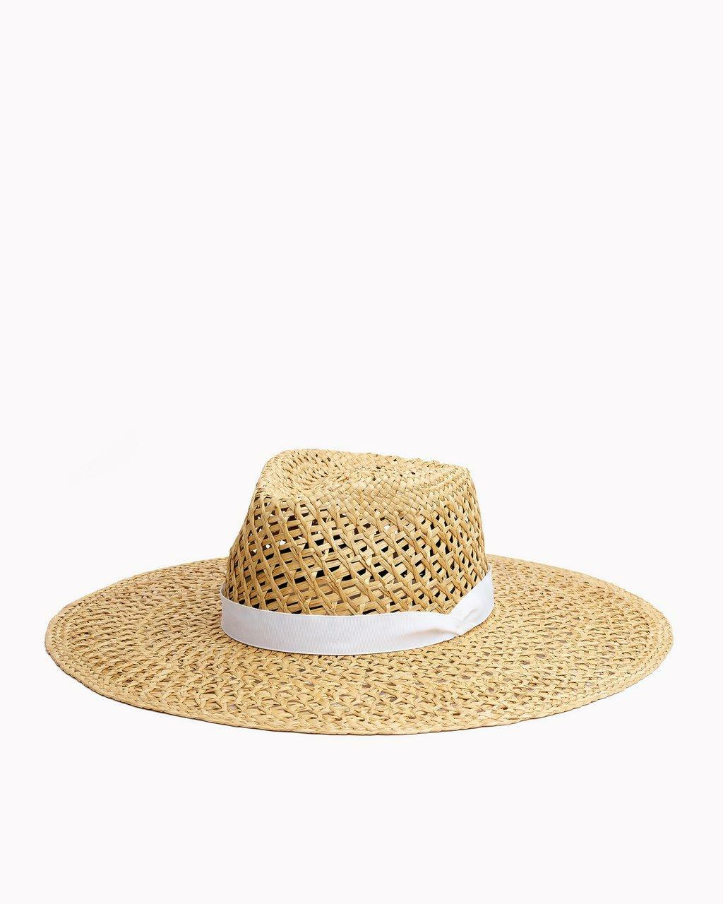 Rag & Bone Open Weave Wide Brim Hat M1407 Size Large