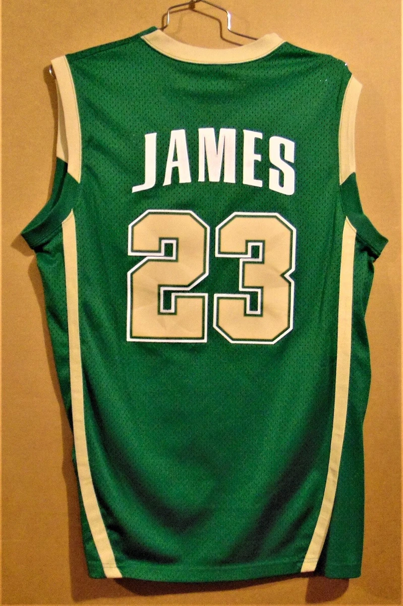 Lebron James St Vincent St Mary Irish High School Swingman Basketball Jersey  From Abcjerseys, $27.07