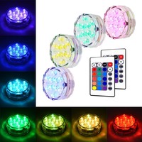 Litake Submersible Led Lights Rgb Multi Color Waterproof Remote Control Batte... on sale Litake Submersible Led Lights Rgb Multi Color Waterproof Remote Control Batte... on sale