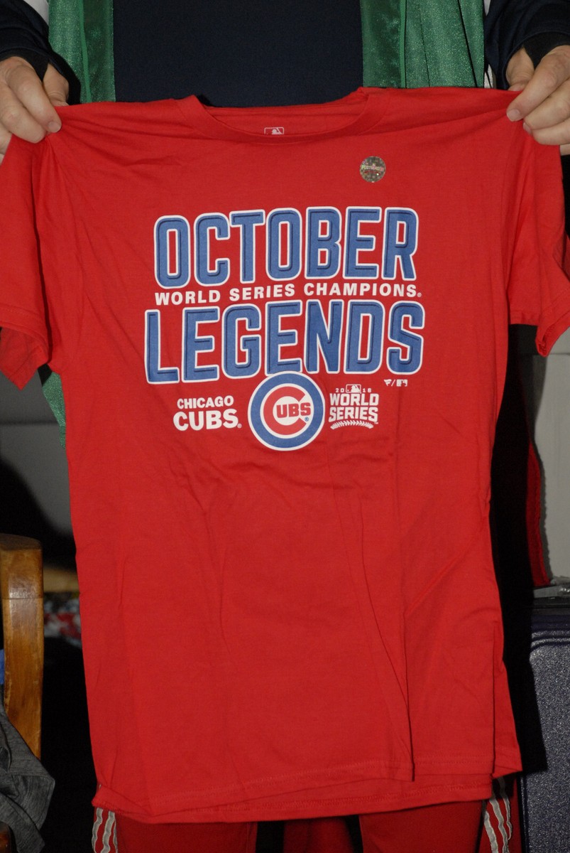 Chicago Cubs 2016 World series T shirt new w tags October legends