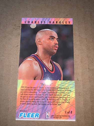 Charles Barkley 1993 Fleer NBA Jam Session Game Breakers Card - Picture 6 of 10