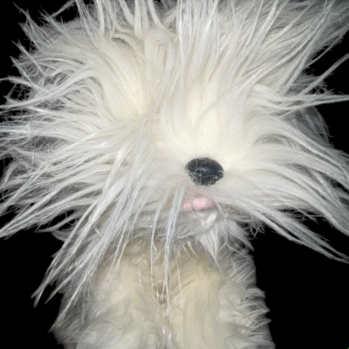 Russ Berrie Scruffy Plush Maggie Puppy Dog Shaggy Furry 16" Stuffy Plushy w/ Tag - Picture 6 of 16
