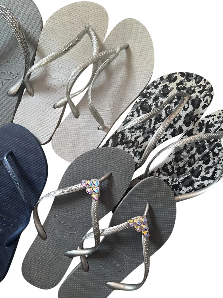 OFERTA HAVAIANAS Lote 5 Chanclas Estrás Brillo Leopardo Piedras Preciosas 41-42 11 Foto 3 de 4