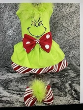 DOG DRESS Grinch Holiday Halloween Costume New FREE SHIPPING S, M, L