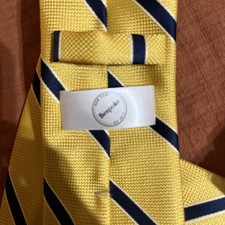Bespoke tie  New York Yellow, Gold, Blue And White Excellent Condition