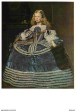 Postcard - Art - Painting History - Diego Velasquez - Die Infantin Margare