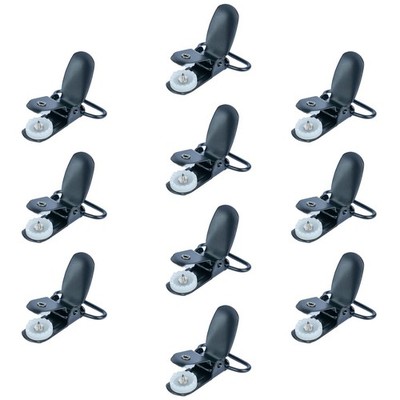 1 Inch Suspender Clips Metal No Slip Suspender Clip with Plastic Gripping Tee...