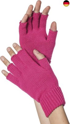 WILBERS & WILBERS 51040 - Gestrickte fingerlose Handschuhe, Kostümaccessoire für