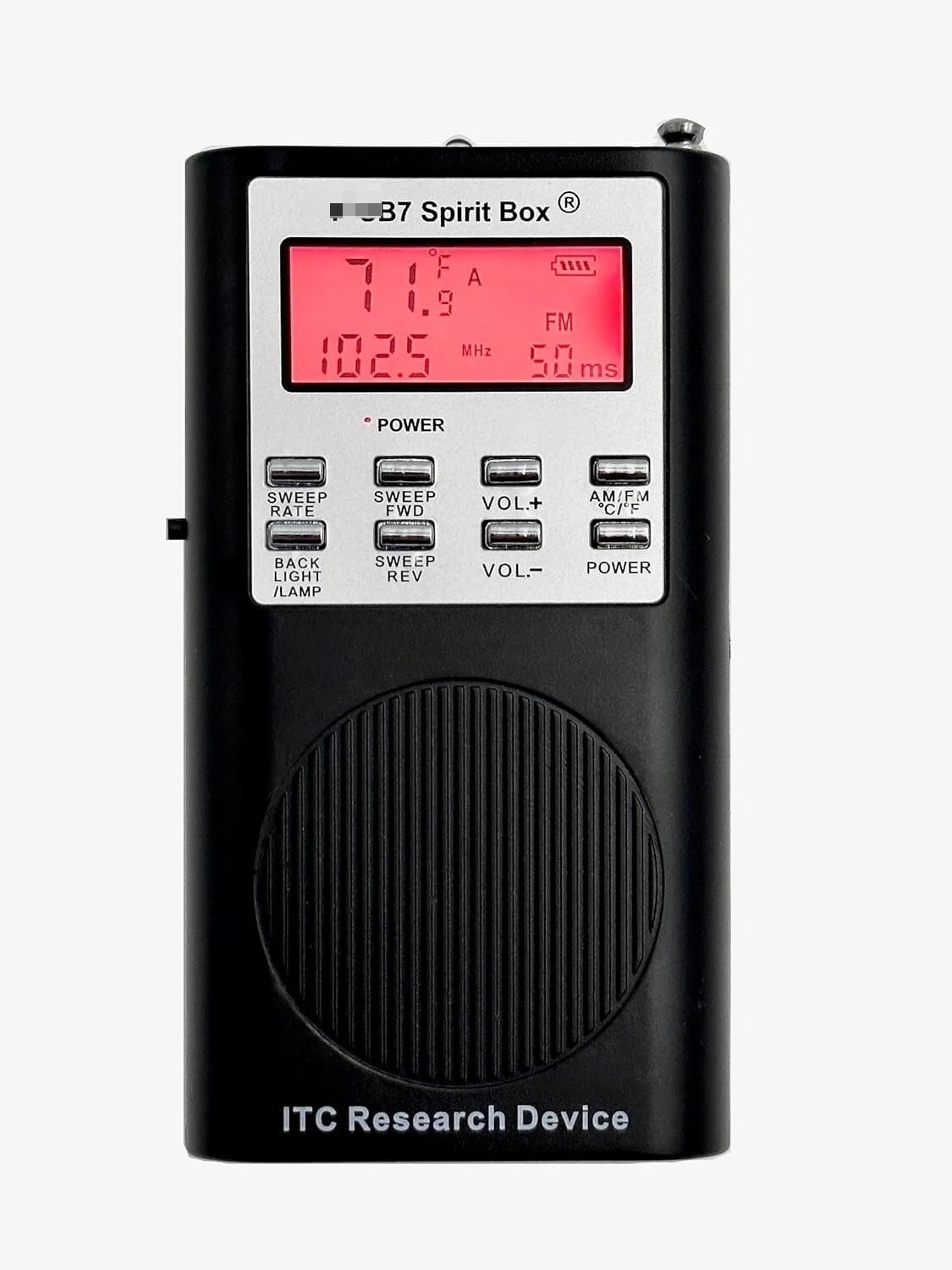R-SB7 Spirit Box - Latest Version - Ghost Hunting EVP White