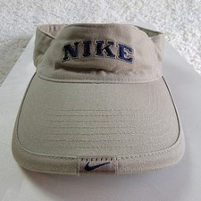 Nike Pro Classics Visor Blue Swoosh Vintage Adjustable Strap Embroidered