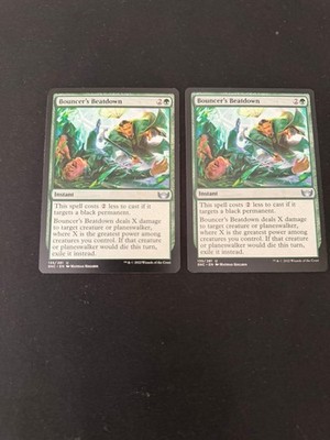 x2 Bouncer's Beatdown [Streets of New Capenna] 2x Magic MTG Cards LP