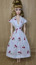 Handmade Doll Dress – 50s Inspired🍒 for 11.5in dolls
