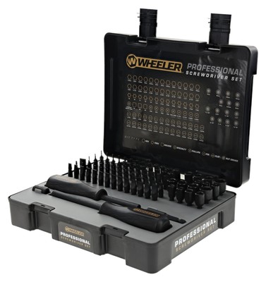 Wheeler 100 Piece Professional Gunsmithing Screwdriver Set with Storage Case