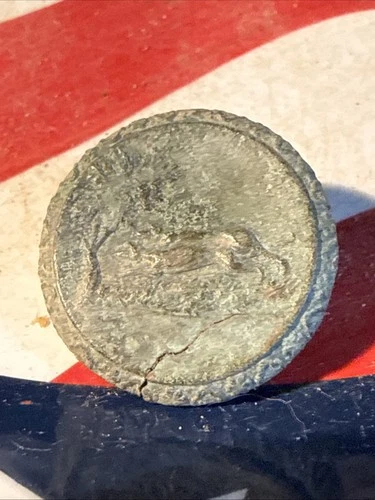 Dug Civil War 💥 🇺🇸 💣 Dog Sporting Button PH LA