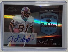 2010 Playoff Legendary Contender Art Monk Auto Autograph SSP /35