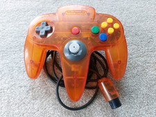 Nintendo 64 N64 Official Fire Orange Controller