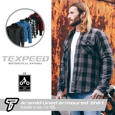 Motorbike Motorcycle Shirt Jacket CE Biker Armour Made With Aramid Protection