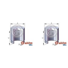 2X AUTOFREN 48mm KOLBEN BREMSSATTEL HINTEN passend für MERCEDES G-KLASSE 