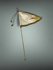 Flag Spear Halberd Silver Brass Eastern Scene Nativity 19 5/16in