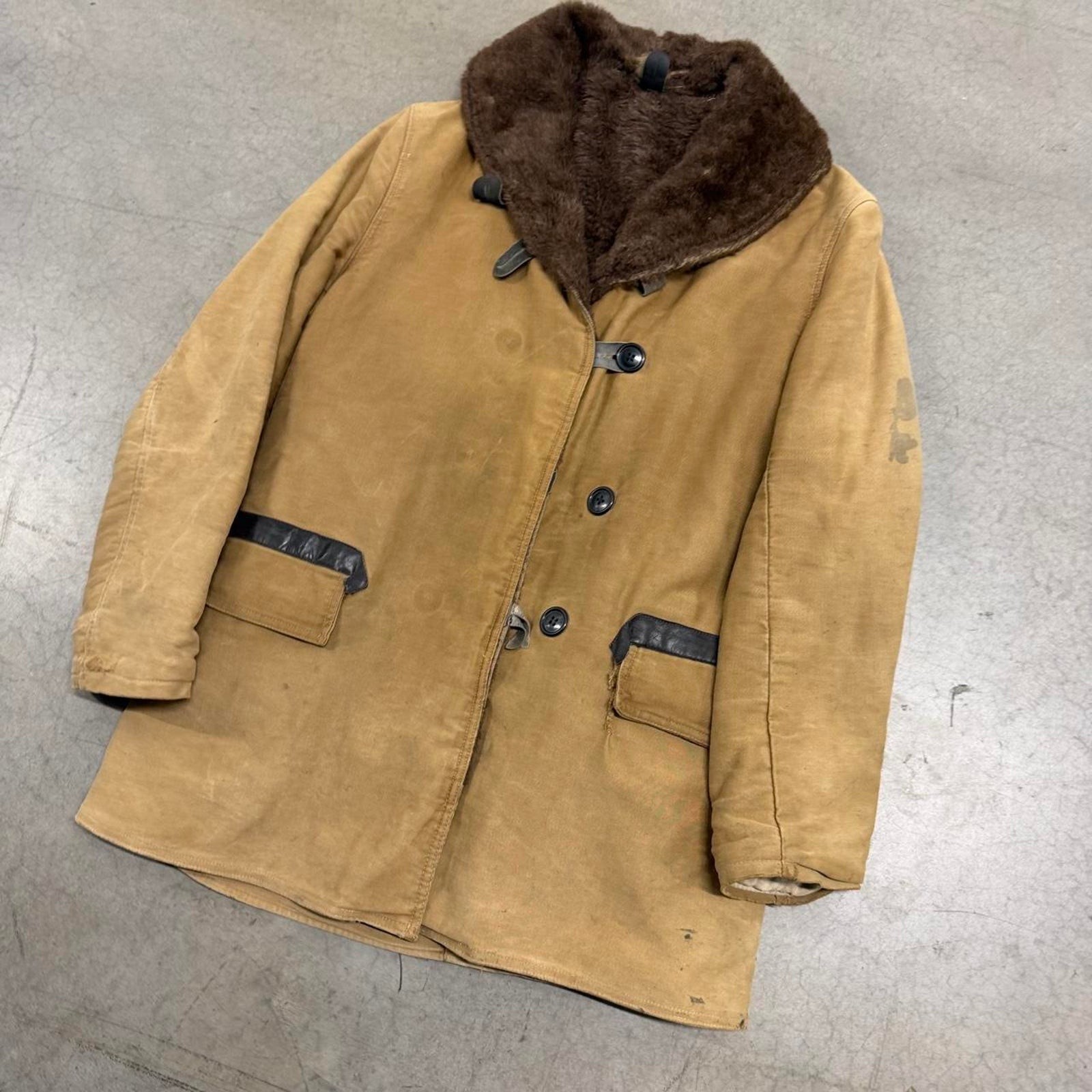 Vintage WW2 Barn Stormer Coat Transport Coat Size S - second product detail image