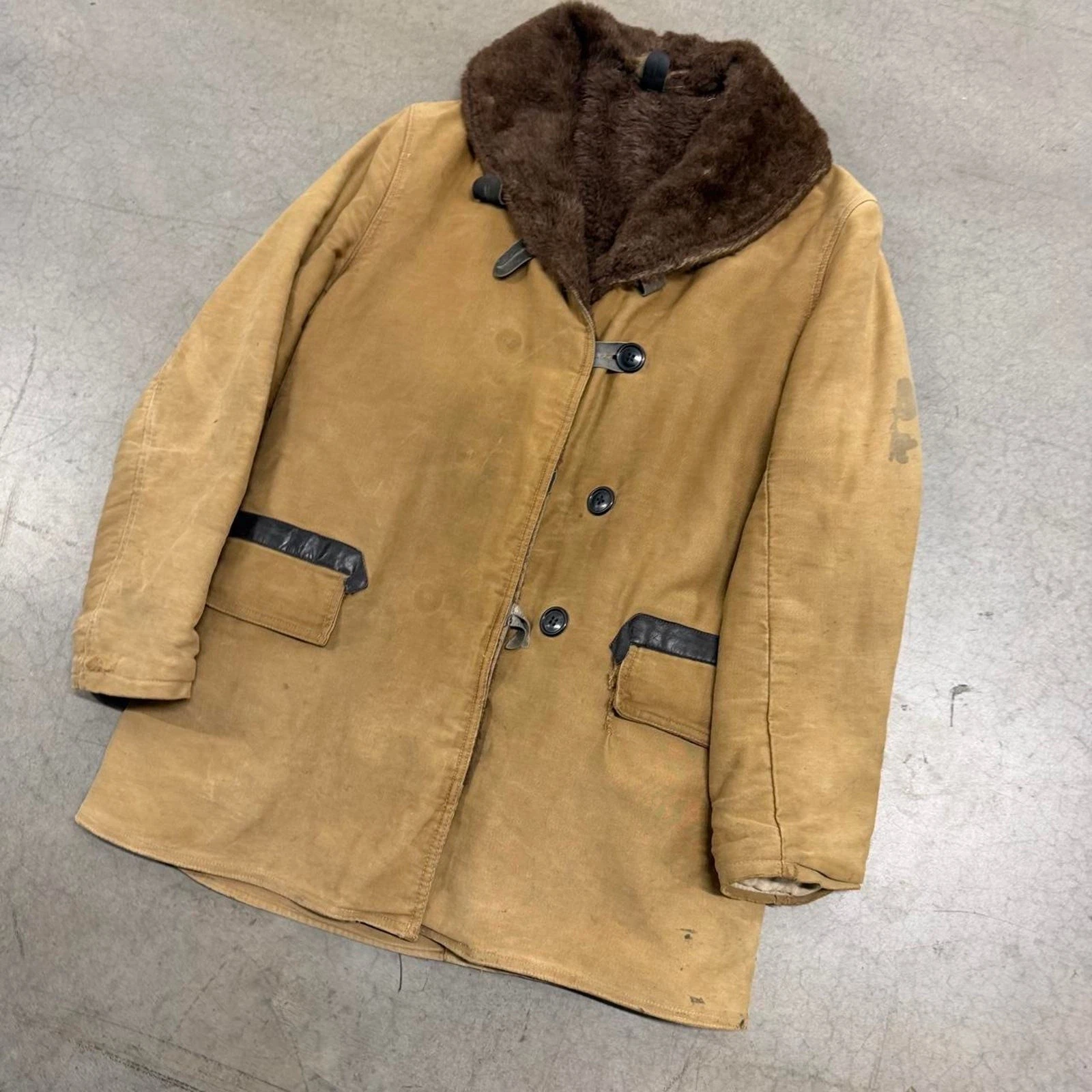 Vintage WW2 Barn Stormer Coat Transport Coat Size S image 2