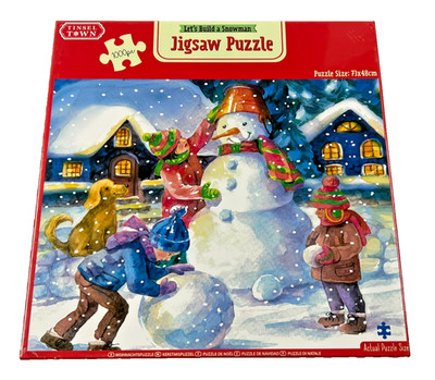 Lametta Town 1000-teiliges Puzzle - Let's Build A Snowman - Brandneu Versiegelt