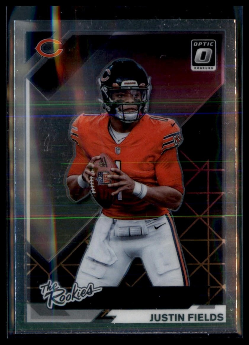 2021 Donruss Optic Justin Fields #TR-4 The Rookies Chicago Bears