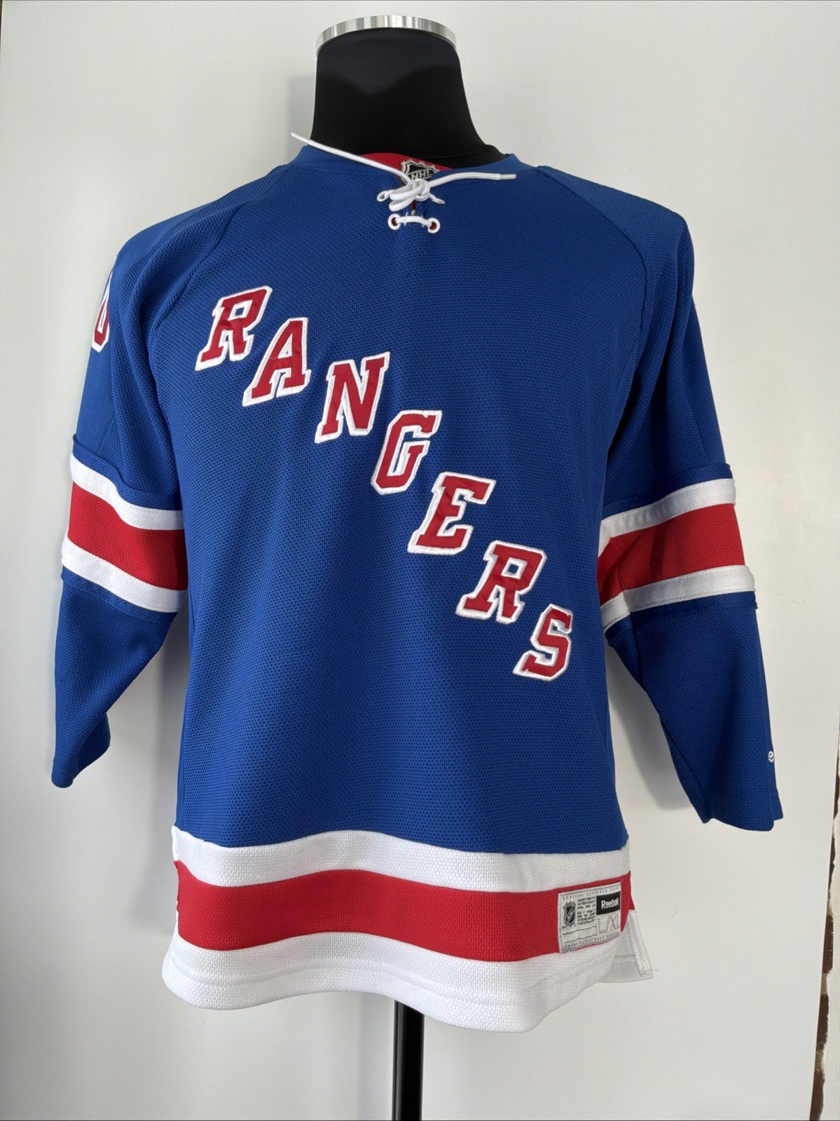 Reebok New York Rangers Henrik Lundqvist Jersey Youth Size L/XL / Adult Small thumbnail 4