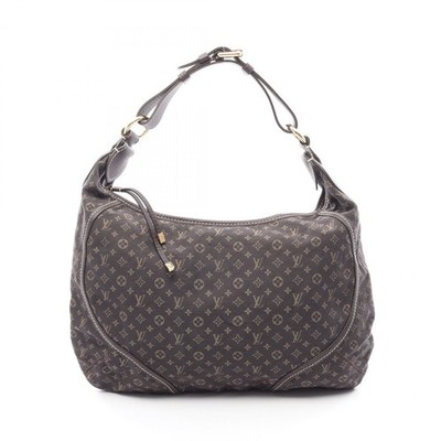 LOUIS VUITTON Manon MM Shoulder Bag M95619 Monogram min Lin leather Ebene used