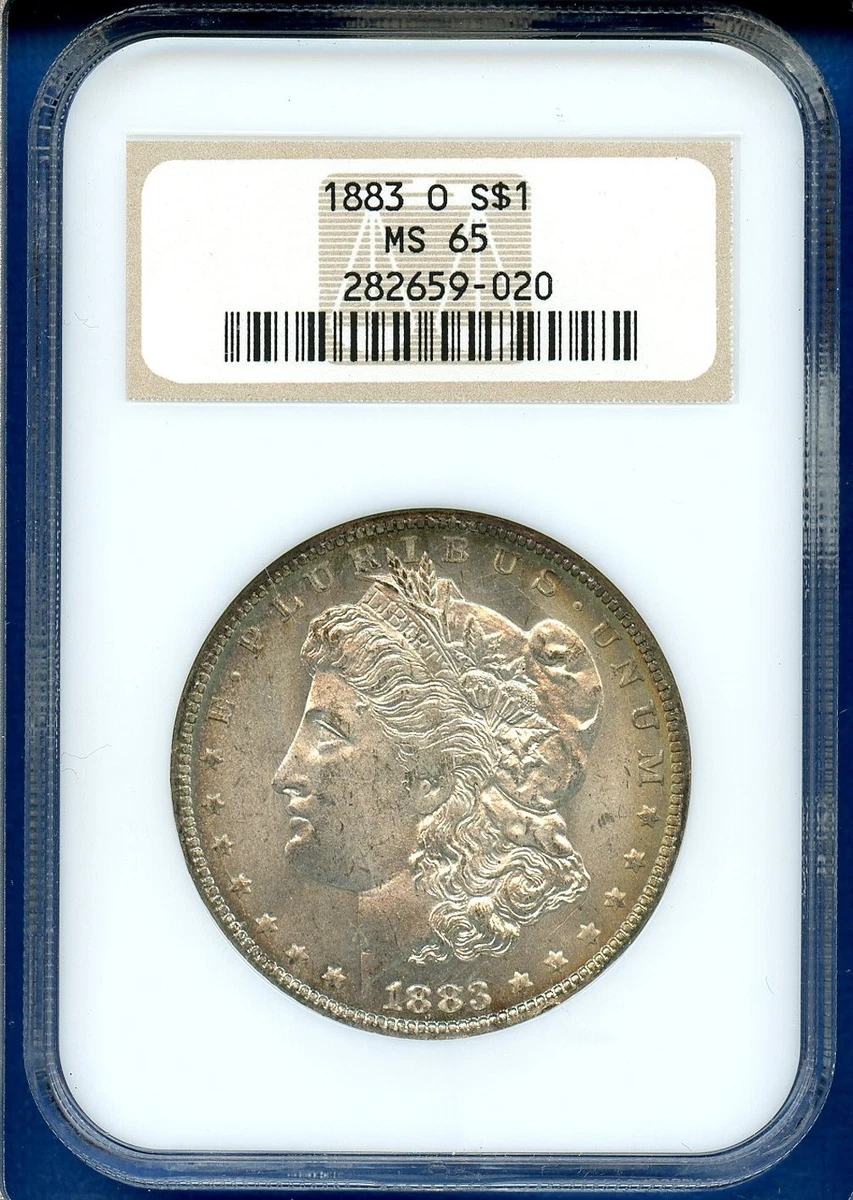 Uncirculated MS 65 Graded 1883 Year Morgan US Dollars (1878-1921