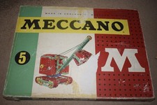 Meccano Outfit No. 5 Vintage Set with Original Box Made in England