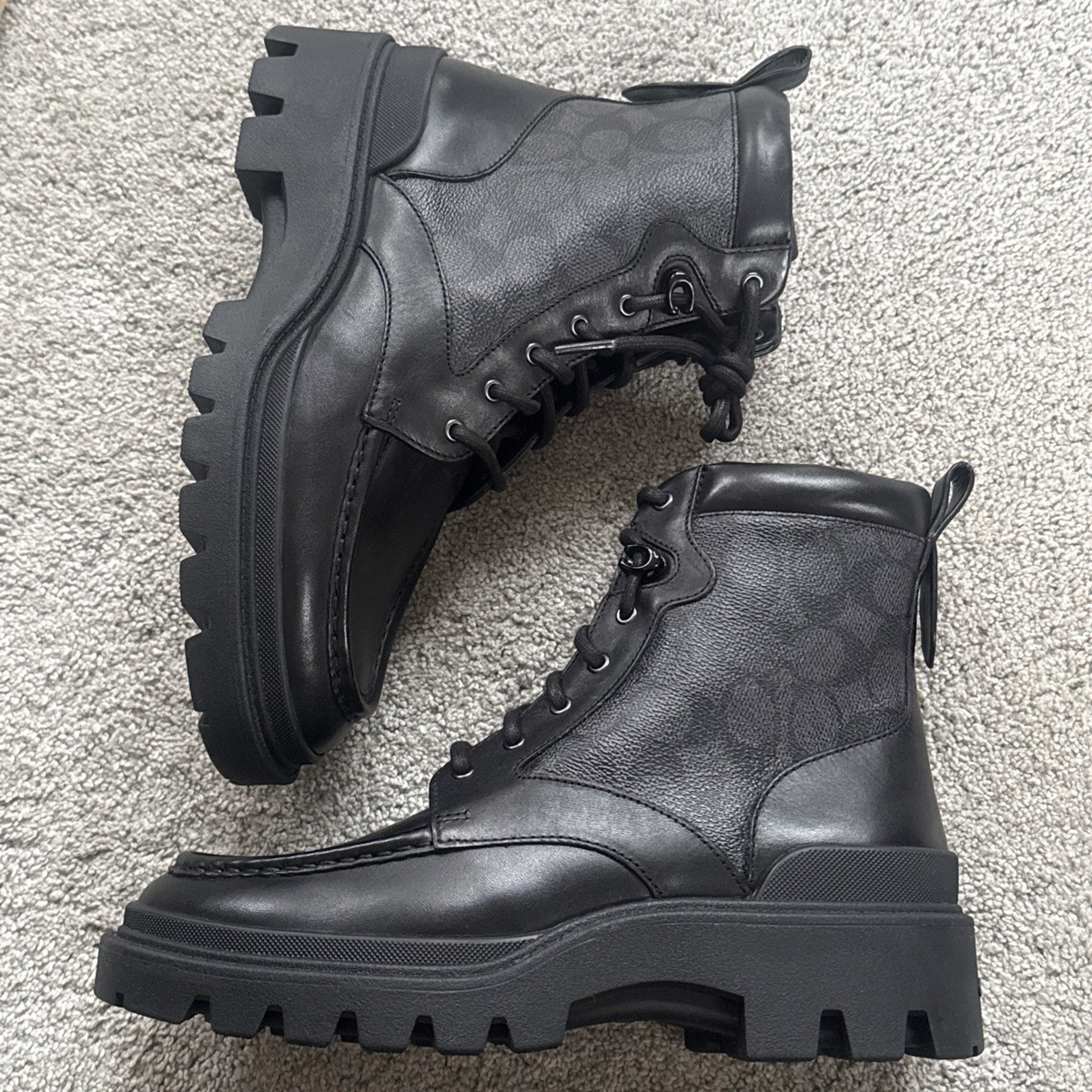 Coach CNMR Sig Boot – Model CW685 – Men's Size 7D – Black – New