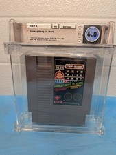 SUPER RARE! Donkey Kong Jr. Math NES WATA 6.0 UKV 1986 Mattel GBR