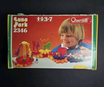Vintage Quercetti Luna Park Gear Circus Building Toys Set Made In Italy 1983