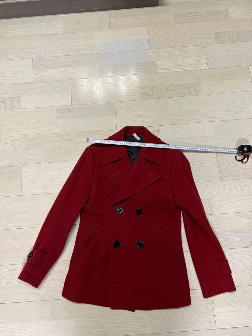 BURBERRY BLACK LABEL Peacoat Red Size M From Japan thumbnail 20