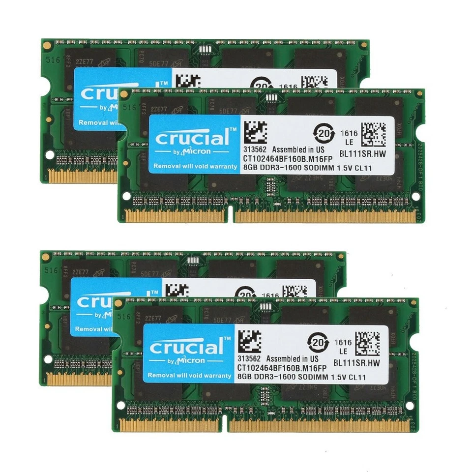 32GB 4x 8GB DDR3 SODIMM RAM For Apple iMac "Core i5" 3.6 3.8 27-Inch (Late 2013) - Image 4 of 4