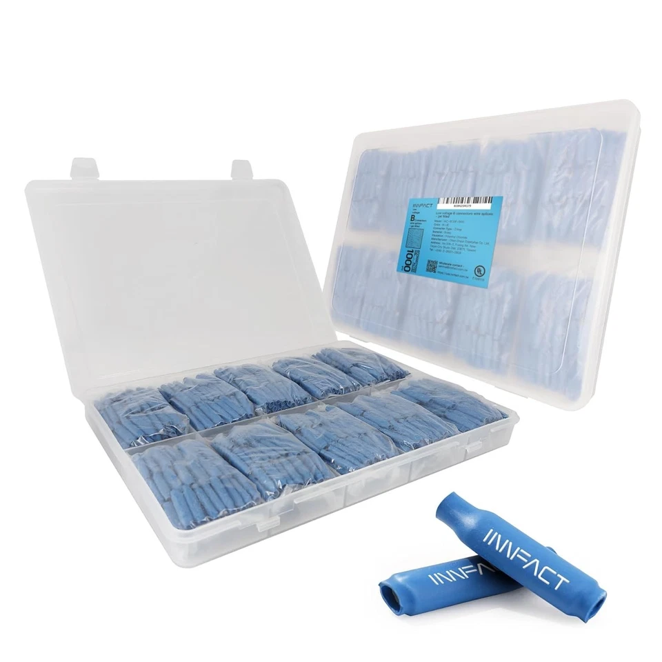 Reliable Waterproof Crimp Connectors - 1000 Pack for Low Voltage Applications - Image 3 of 4